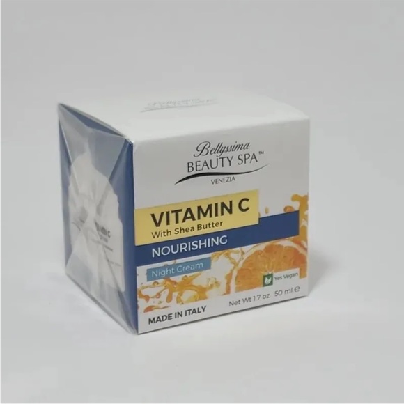 Bellyssima Beauty Spa Vitamin C w/ Sea Butter Nourishing Night Cream 1.7 oz - Picture 1 of 1